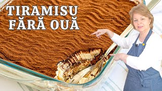 ❤ Tiramisu FĂRĂ OUĂ Rețeta simplă cu mascarpone și frișcă gata in 10 minute [upl. by Llezniuq]