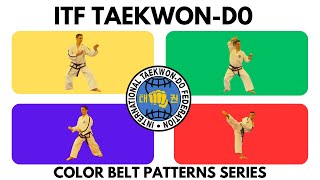 ITF TaekwonDo Color Belt Patterns Series  Chon Ji  Choong Moo [upl. by Enitselec35]