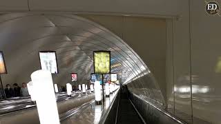 Metro Station in Saint Petersburg Russia [upl. by Daley]