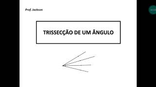 Trissecção de um ângulo qualquer por Neusis [upl. by Inafets]