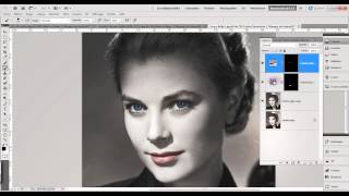 Adobe Photoshop CS4CS5 Colorisation dune photo en noir et blanc [upl. by Hailed124]