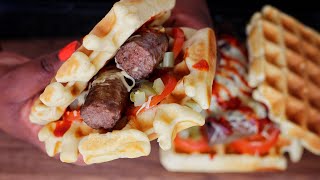 The Ultimate Boerewors Waffle Sandwich  AVARESE KITCHEN [upl. by Gati]