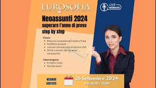 Neoassunti 2024 superare l’anno di prova step by step [upl. by Snah]