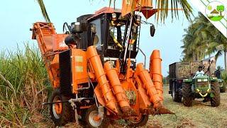 Shaktiman Sugarcane Harvester First Time in Field with John Deere [upl. by Sedgewinn966]