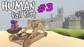 Human Fall Flat  Castle Catapults amp Windmill  Episode 3 [upl. by Kenay]