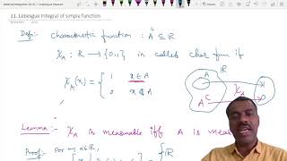 Measure and Integration 11  Lebesgue integral of simple function [upl. by Mag110]