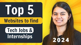 5 Best Websites to find Jobs and Internships in 2024  Software Engineering [upl. by Jason]