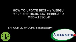 Supermicro  How To update BIOS via WebGUI serverpartspl [upl. by Boyt]