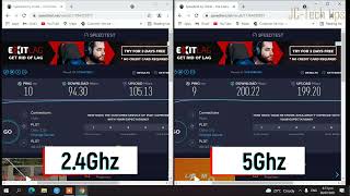 Comparison Speed test Between 24GHz vs 5GHz on PLDT FIBR [upl. by Fernande422]