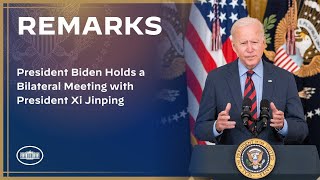 President Biden Holds a Bilateral Meeting with President Xi Jinping [upl. by Emerick]