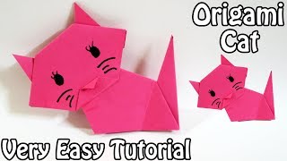 How to make Origami Cat  Easy Origami Cat Tutorial 2018 [upl. by Avruch363]