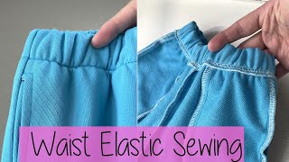 Waist Elastic Sewing—Jogger Pants 1118 [upl. by Lillian]