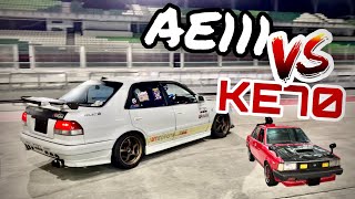 TRACK DAY  KE70 vs AE111  9 Mar 2023 [upl. by Llednav]