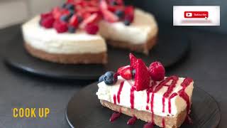 CHEESECAKE sans cuisson sans gélatine facile et rapide [upl. by Ivad]