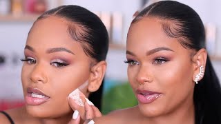 GRWM BRIDESMAID  WEDDING GUEST MAKEUP TUTORIAL  Arnellarmon [upl. by Kronfeld]