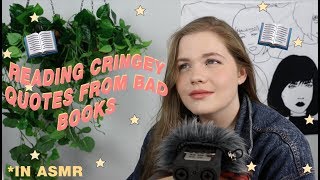 READING QUOTES FROM CRINGEY BOOKS IN ASMR  hate comments [upl. by Landahl]