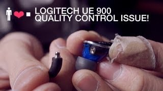 Logitech UE 900 InEar Earphone Review  QUALITY CONTROL ISSUE [upl. by Davine538]