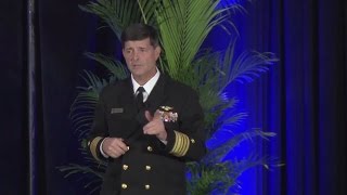 CNP Talks Retaining Quality Sailors at Surface Navy Association Symposium [upl. by Lind]