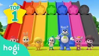 Learn Colors with Slide and More  Compilation  Colors for Kids  Pinkfong amp Hogi Nursery Rhymes [upl. by Lasonde]