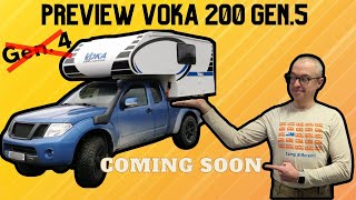 PREVIEW Voka 200 Gen 5  Modelljahr 2024  Die Wohnkabine für preisbewußte Pickup Camper [upl. by Mauralia142]