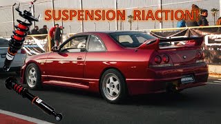 SUSPENSION REGULABLE AL SKYLINE R33 [upl. by Aillij]