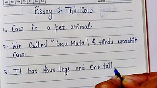 10 lines on cow for primary students cow essay in English 10 lines writing [upl. by Obeded437]