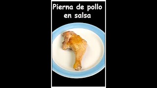 Piernas de pollo en salsa de hongos y espinacas shorts [upl. by Nylear199]