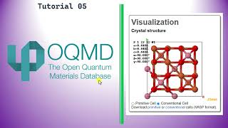 How to download crystal structures from OQMD website  The Open Quantum Materials Database OQMD [upl. by Lamphere]