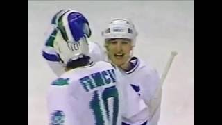 Hartford Whalers Sylvain Cote 1st NHL Goal [upl. by Lasonde450]