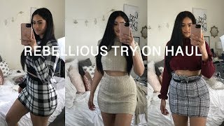 FALL TRY ON HAUL  REBELLIOUS FASHION Taisha [upl. by Shira]