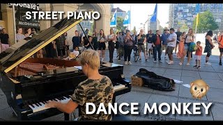 Dance Monkey  Street Piano Performance [upl. by Nyrahs]