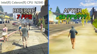 What does it take to run GTA 5 smoothly on a sht PC  Celeron N2840 Intel HD Graphics 4 GB RAM [upl. by Mcdermott841]