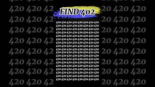 iq test find 402inquest inquest inquestyoutube knowledge [upl. by Eittod]