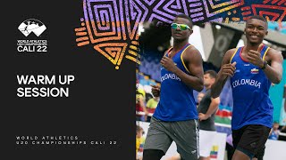 Warm Up  World Athletics U20 Championships Cali 2022 [upl. by Ahsinawt]