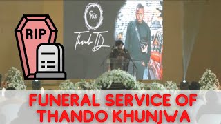 Touching funeral service of Thando Khunjwa who was the driver in Killer Kau amp Mpura car accident [upl. by Maidel]