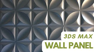 Interior Wall panel Design in 3ds max  Interior design modeling for beginners 3dsmax 3dinterior [upl. by Eveineg990]