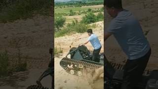 Testing a tracked ATV on sand [upl. by Retepnhoj]