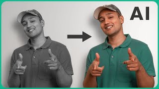 How to Colorize a Black and White photo  Using AI [upl. by Readus]