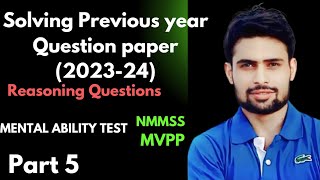 COMPETITIVE Reasoning  Part 5  NMMSS  MVPP  PAWAN KUMAR  SlicingScience [upl. by Luapleahcim]