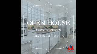 OPEN HOUSE Sun 11 24th 2024 35 PM 6425 Villa Rd Dallas TX 75252 [upl. by Tristan183]