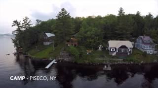 Camp in the Adirondacks  Piseco Lake [upl. by Nauqaj]