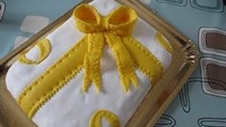 gâteau décor pâte à sucre torta con pasta di zucchero [upl. by Apeed]