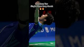 Loh Kean Yew Single Player Jump Smash 🔥🔥🔥 badminton badmintonlovers bwfworldchampionship shorts [upl. by Neelak560]