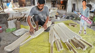 Amazing Process of Making Cricket Bat  Cricket Bat Manufacturing Process [upl. by Htinek]