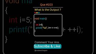 C Program  Find Output  increment operator 🔥 coding shorts [upl. by Irroc725]