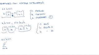 Video 9 demostraciones combinatorias de identidades [upl. by Nohsauq]