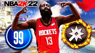 99 PRIME JAMES HARDEN quotSHOT CREATORquot BUILD is UNSTOPPABLE in NBA 2K22 [upl. by Basil977]