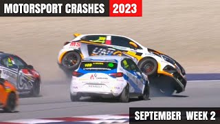 Motorsport Crashes 2023 September Week 2 [upl. by Iridissa333]