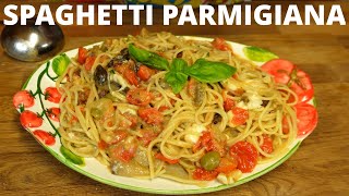 SPAGHETTI PASTA PARMIGIANA  Delicious Recipe [upl. by Ynafets]