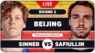 SINNER vs SAFIULLIN ● ATP Beijing 2024 ● LIVE Tennis Watchalong Stream [upl. by Raynah706]